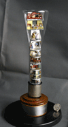 Glass Flors, oscillascope tube art