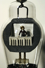 Widows Walk, close front, vacuum tube sculpture