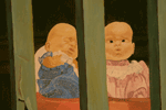 PVC Babies, close, oil expression